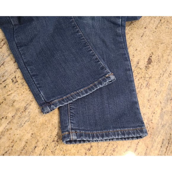 LL Bean Womens Flannel Lined Jeans Size 12 Reg Classic Fit 2 pair Lot - Picture 14 of 16